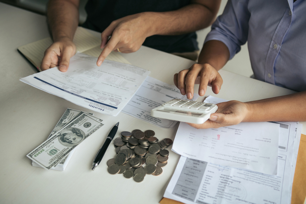 Couple Managing Finances